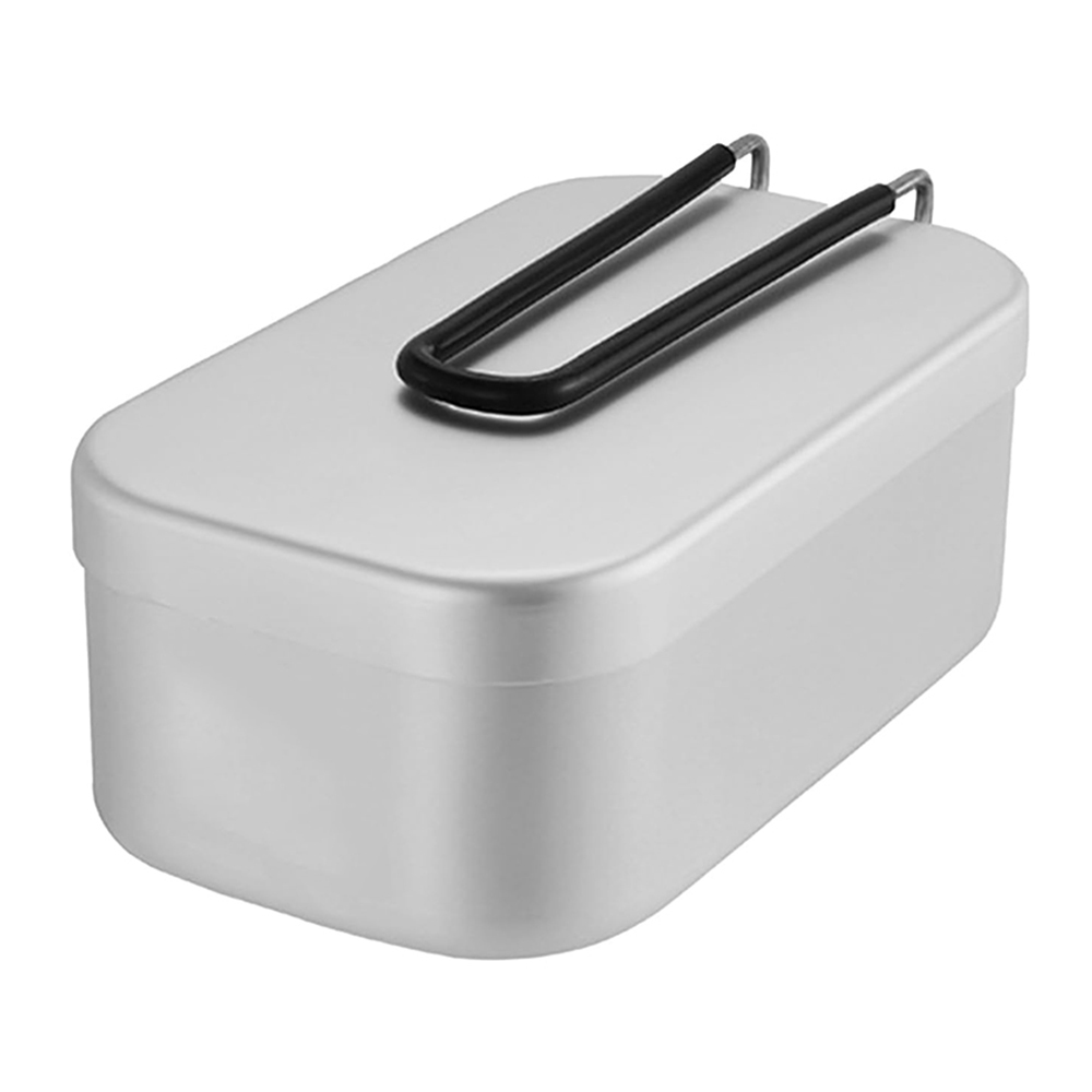 Camping Outdoor Cooking Equipment - 800ML Aluminum Lunch Boxes Outdoor Camping