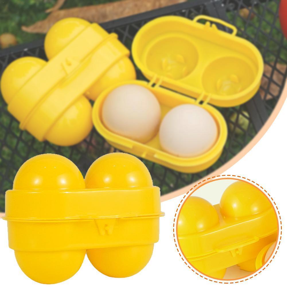 Camping Cooking Organizer - 2 Grid Egg Storage Box Container