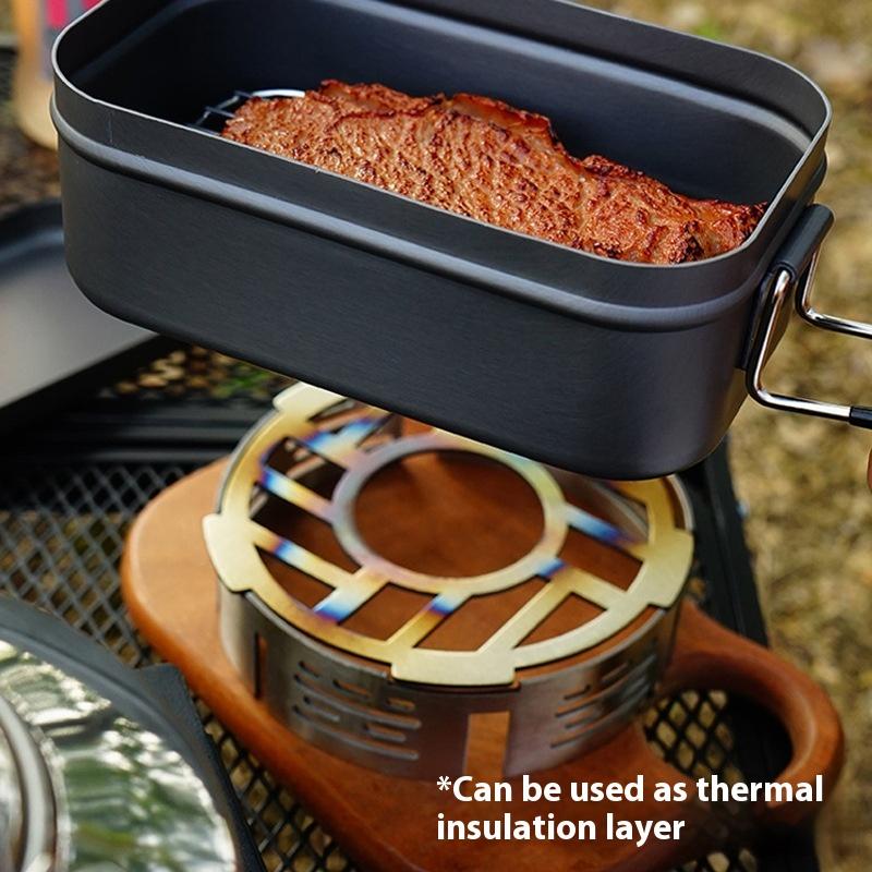 Camping Cooking Ring - Outdoor Stove Windshield Portable Camping Stove