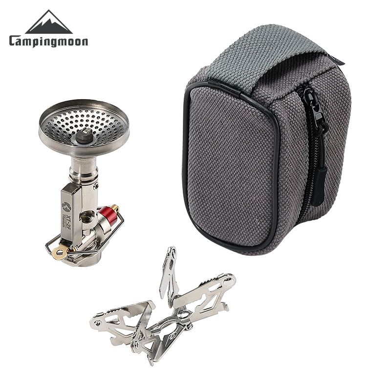 Camping Cooking No Gas - CAMPINGMOON XT-2F Xuanfeng Titanium Rocket Stove