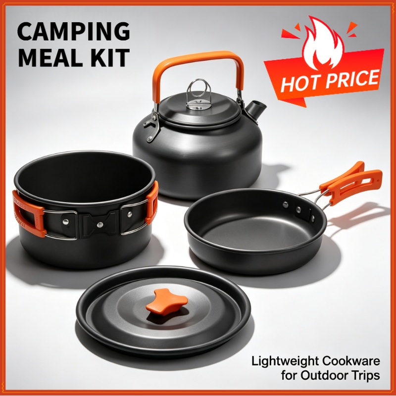 Camping Outdoor Cooking Equipment - Camping Cooking set Camping Cookware Travel