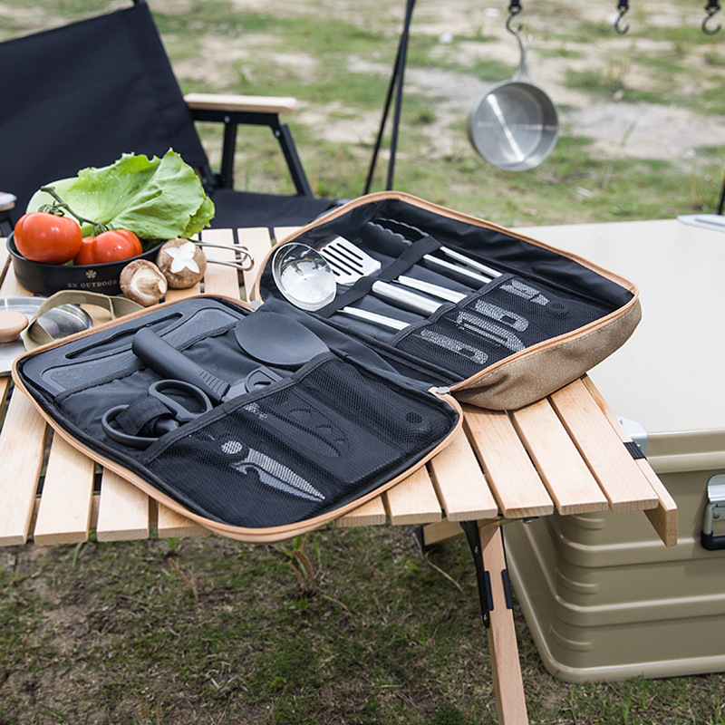 8pcs Camping Kitchen Cookware  - Camping Outdoor Cooking Equipment 评论和价格