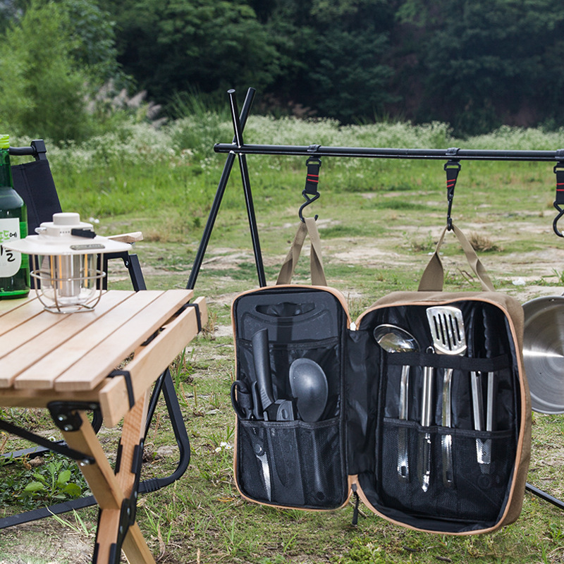 8pcs Camping Kitchen Cookware  - Camping Outdoor Cooking Equipment 评论和价格