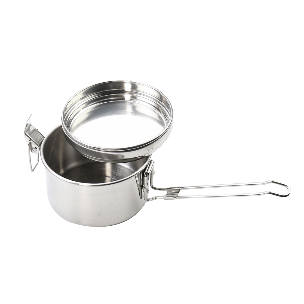 Stainless Steel Camping Hangin - Camping Cooking Pot With Lid 评论和价格
