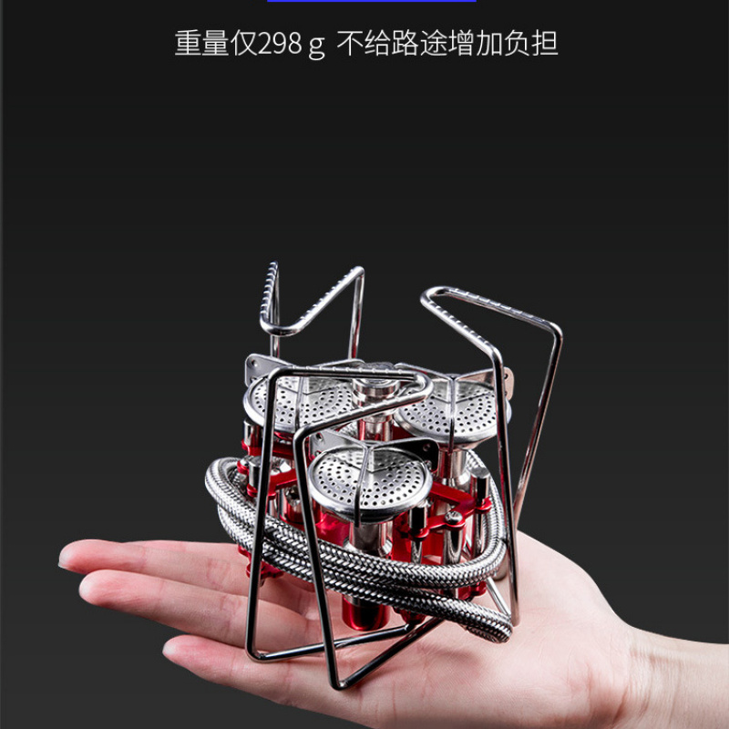 Portable 3 Burner Gas Stove Hi - Camping Cooking No Gas 评论和价格