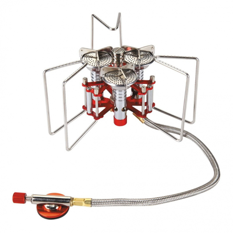 Portable 3 Burner Gas Stove Hi - Camping Cooking No Gas 评论和价格