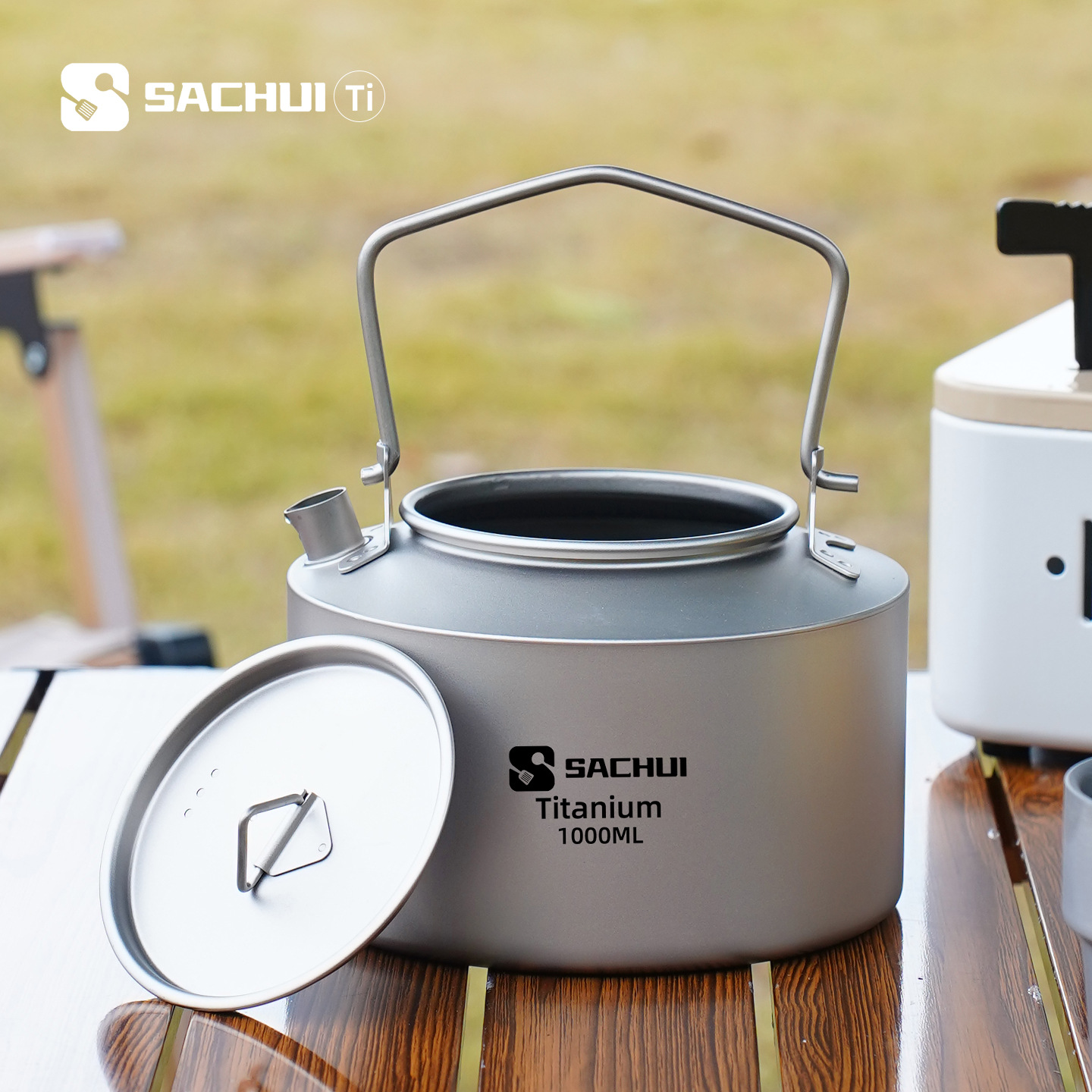 1000ML Pure Titanium Kettle Ou - Camping Outdoor Cooking Equipment 评论和价格