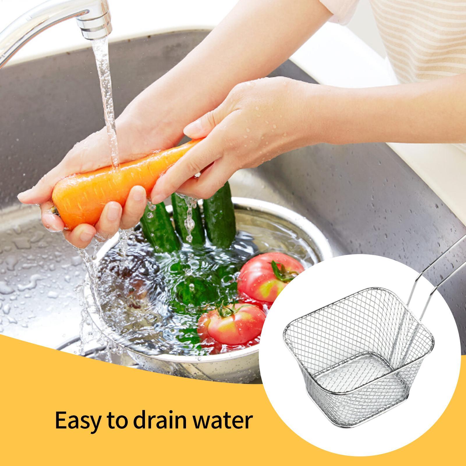 Fry Basket Professional Stainl - Camping Cooking Basket 评论和价格