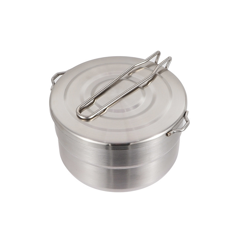 Outdoor Stainless Steel Cookin - Camping Cooking Pot With Lid 评论和价格