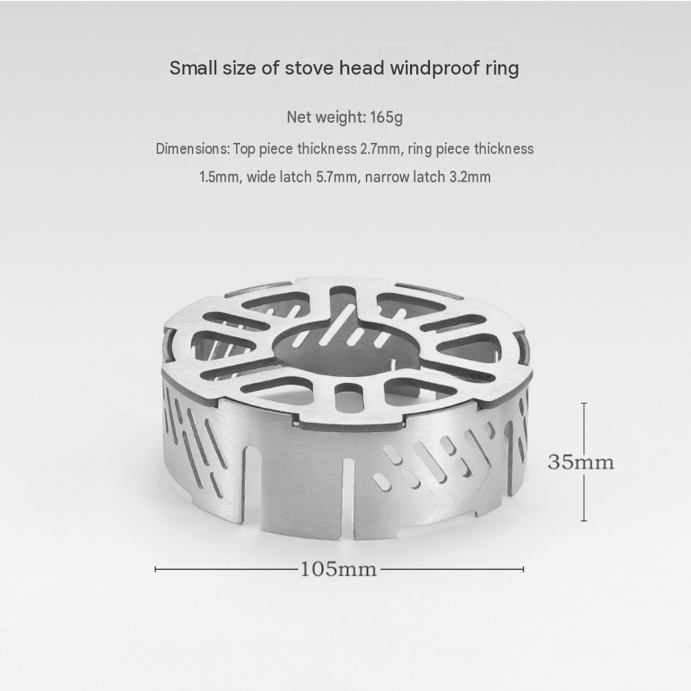 Stainless Steel Wind Shield Ri - Camping Cooking Ring 评论和价格