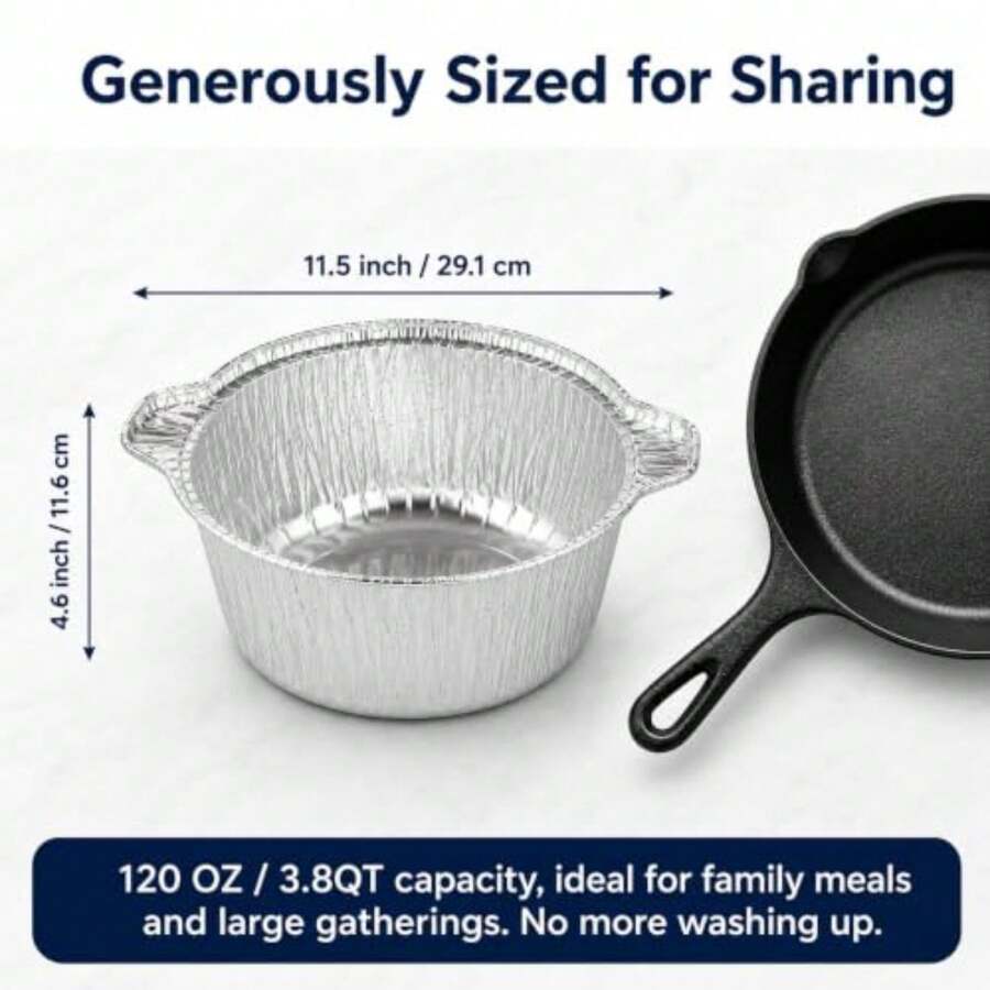 12 Pack Disposable Pot With Li - Camping Cooking Pot With Lid 评论和价格