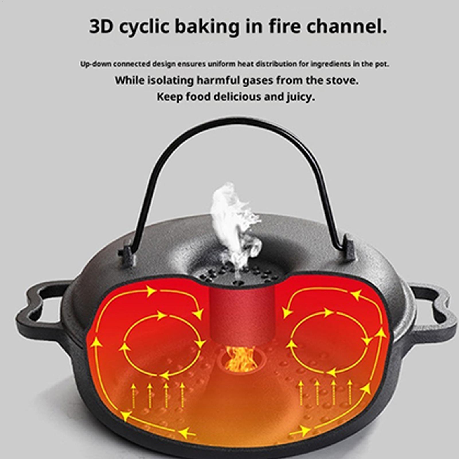 Cauldron Pot for Cooking Non-S - Camping Cooking Pot With Lid 评论和价格