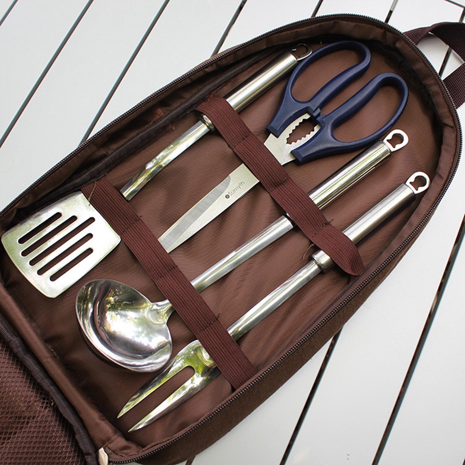 7pcs Camping Kitchen Utensil S - Camping Cooking Organizer 评论和价格