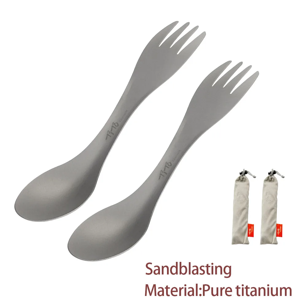 Titanium Spork 2-in-1 Spoon Ul - Camping Outdoor Cooking Equipment 评论和价格
