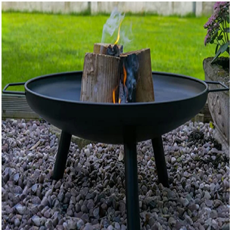 24 Inch Fire Bowl with Barbecu - Camping Cooking Basket 评论和价格