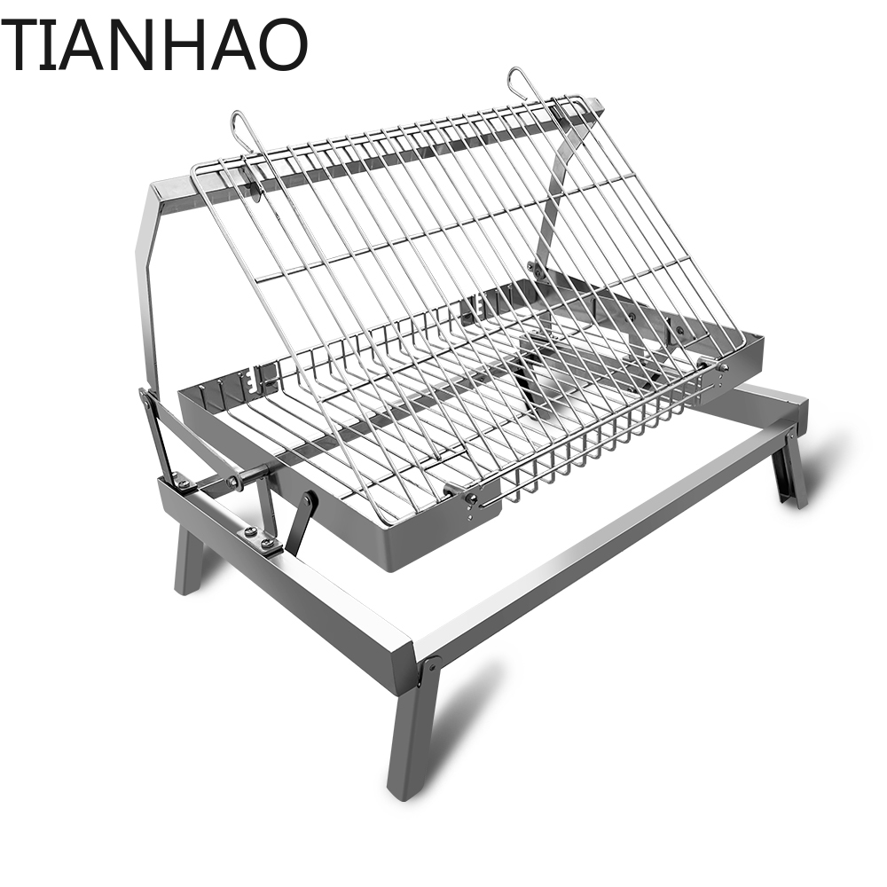 Tabletop Outdoor Folding Porta - Camping Cooking Over Fire 评论和价格