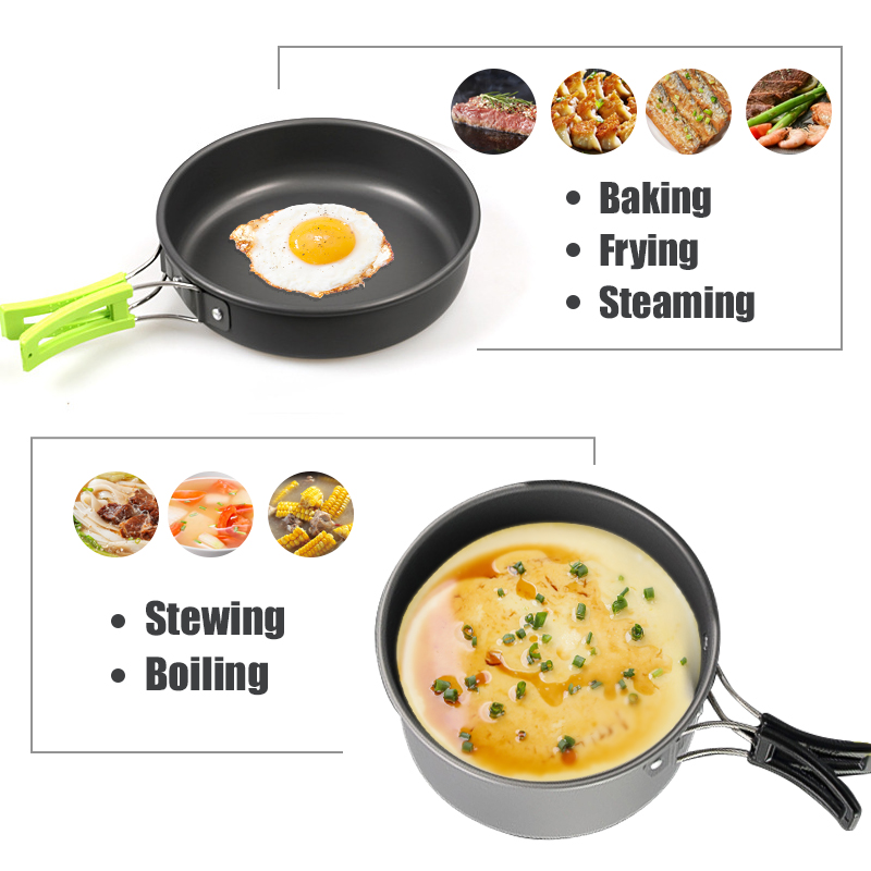 WESTTUNE Camping Cookware Kit  - Camping Outdoor Cooking Equipment 评论和价格