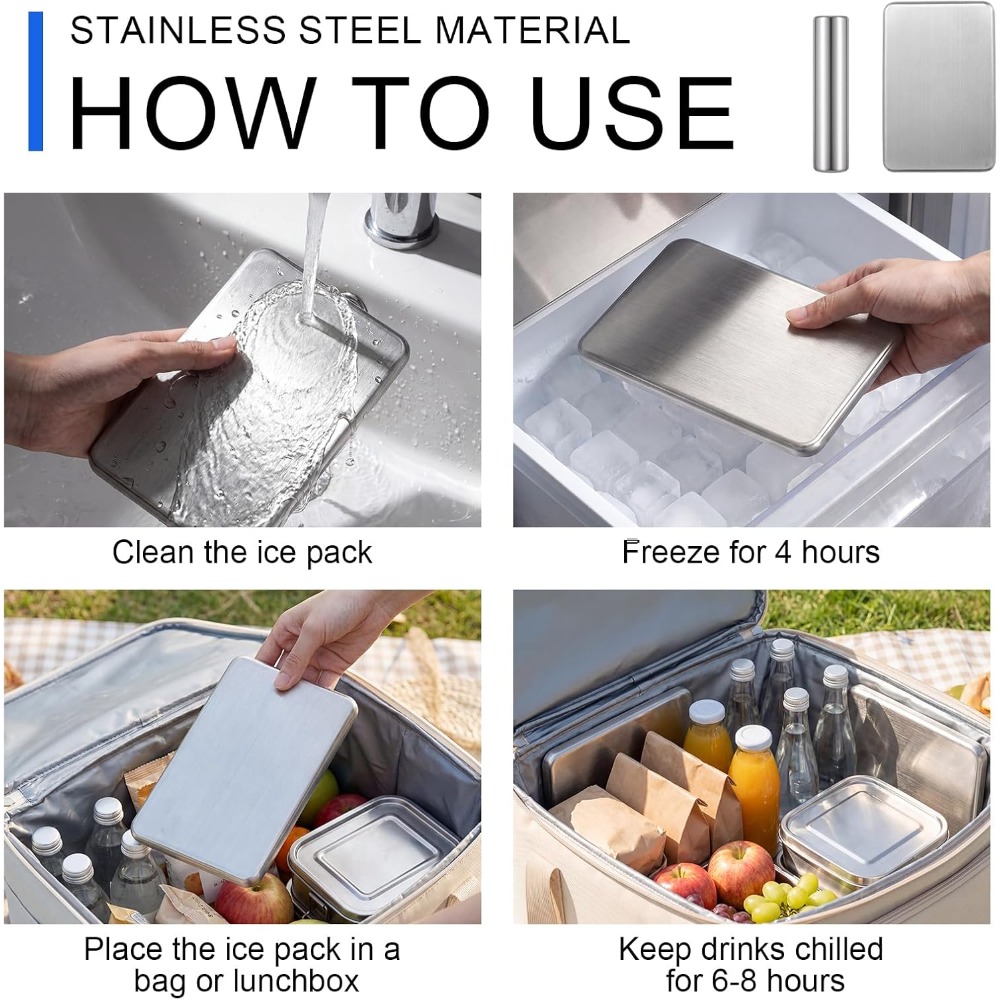 Stainless Steel Ice Pack for C - Camping Cooking Basket 评论和价格