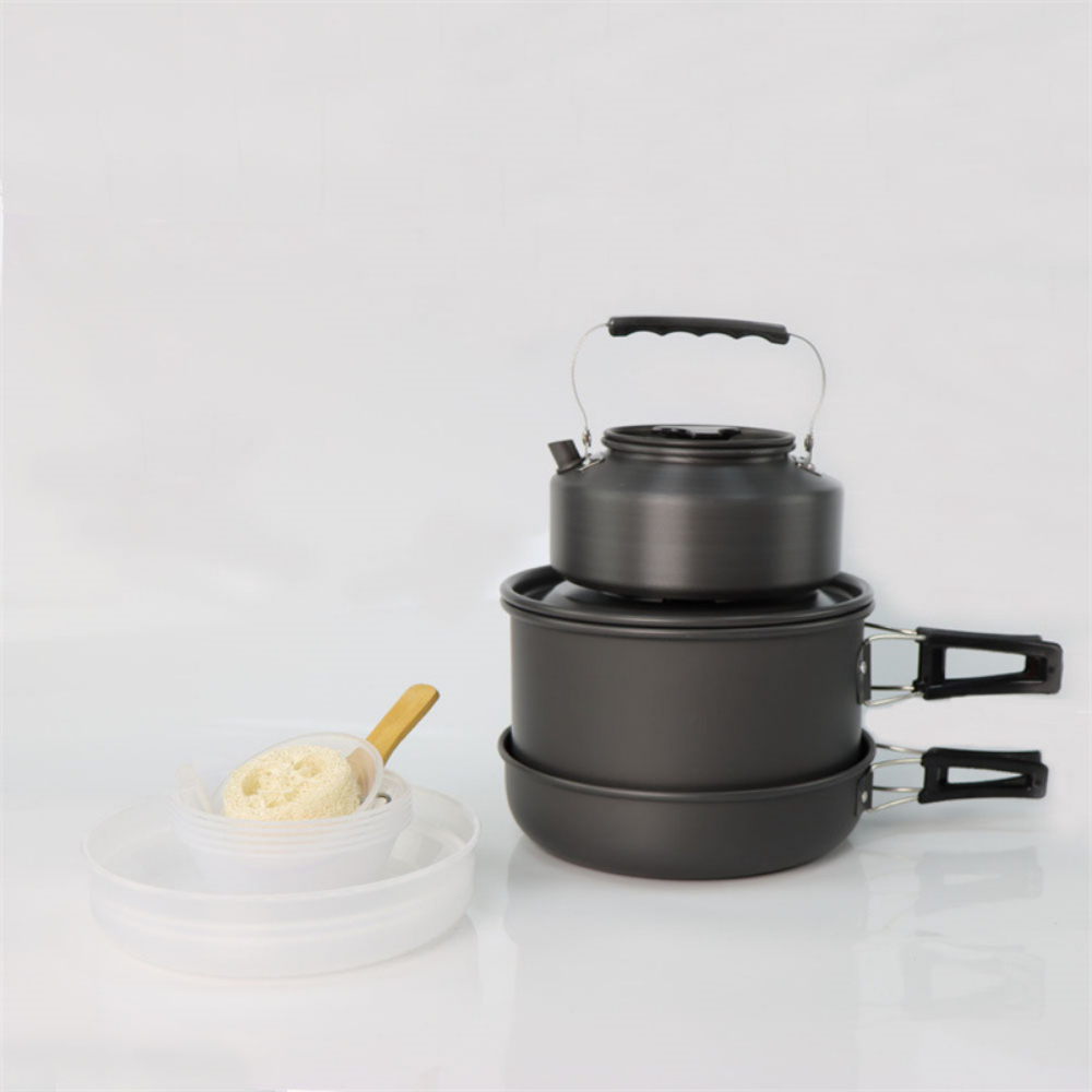 Outdoor large cooking set, 2-4 - Nesting Camping Cooking Set 评论和价格