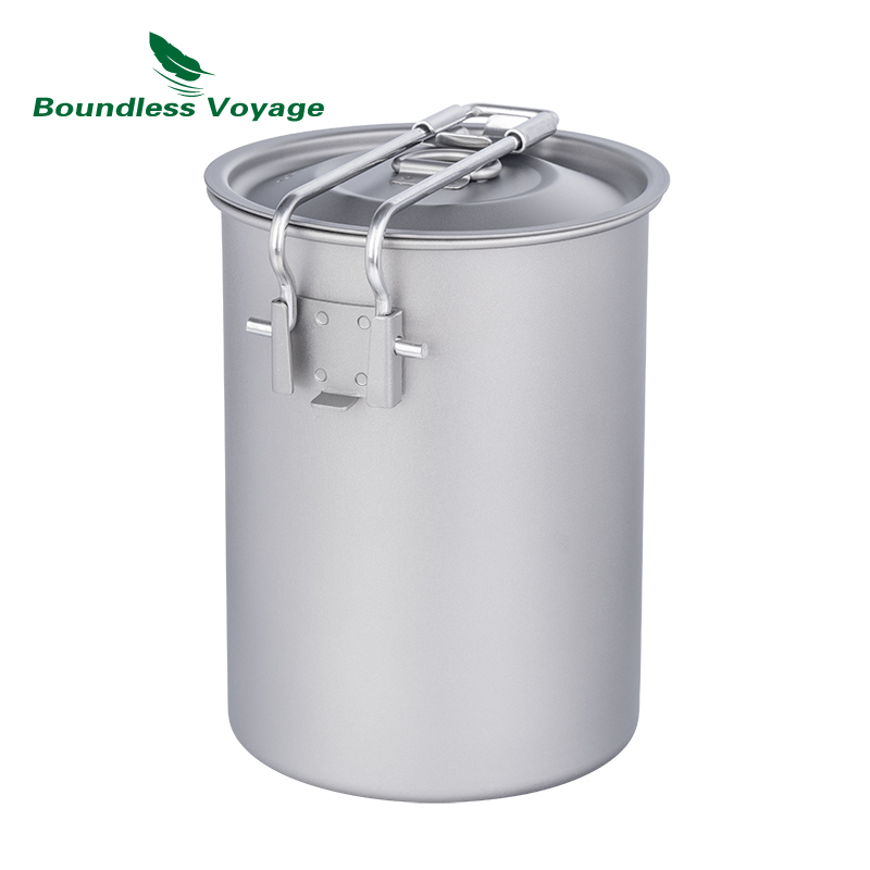 Boundless Voyage 900ml Titaniu - Camping Cooking Pot With Lid 评论和价格