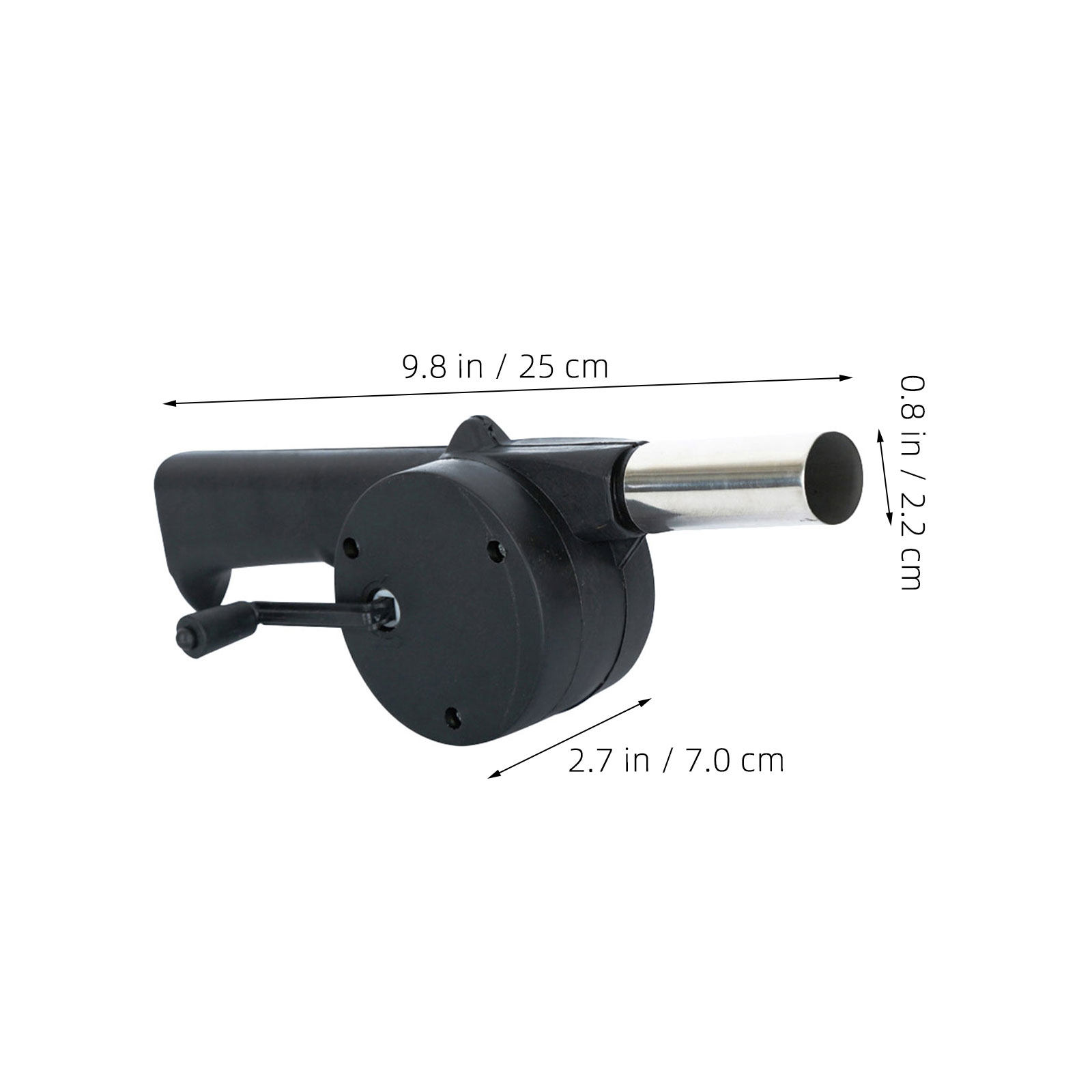 Black Hand Crank Manual Blower - Camping Outdoor Cooking Equipment 评论和价格