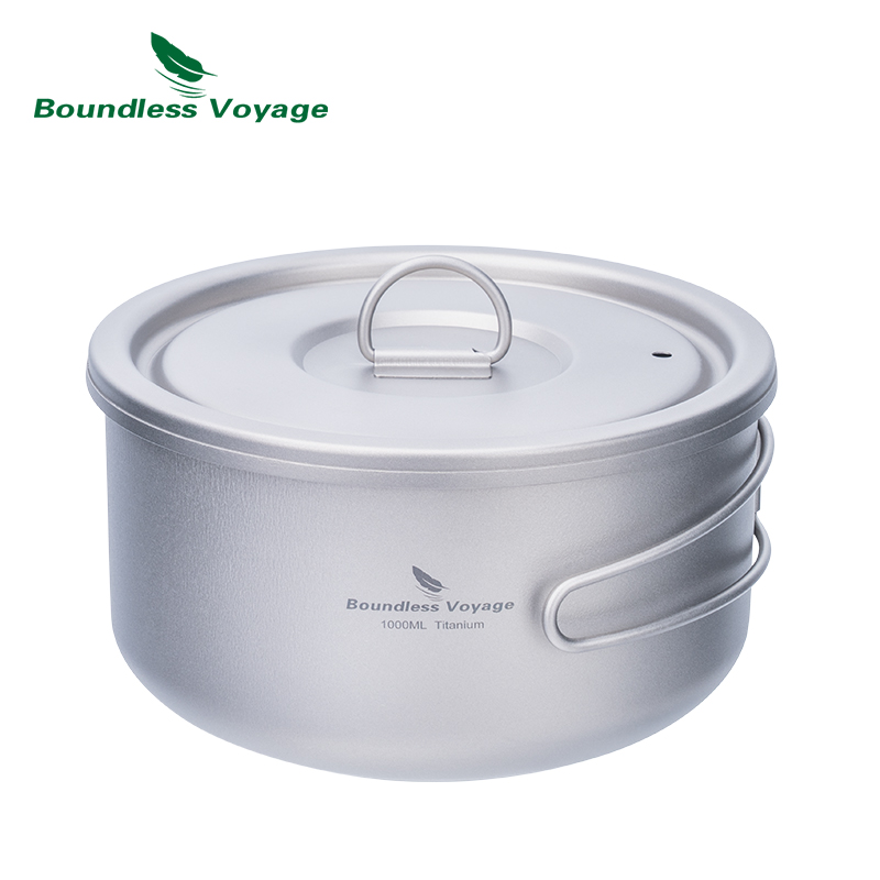 Boundless Voyage Titanium Camp - Camping Cooking Pot With Lid 评论和价格
