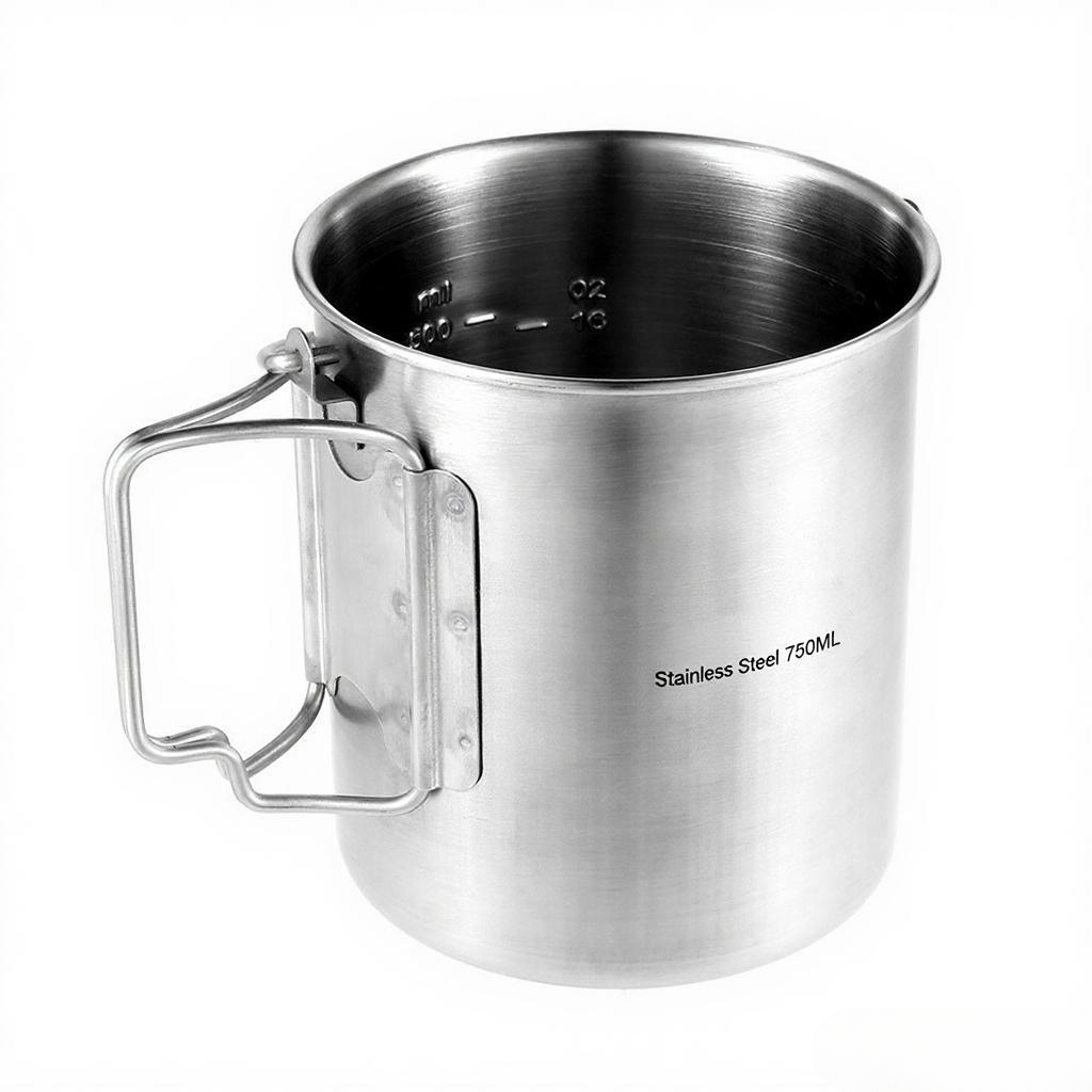 750ml Stainless Steel Pot Port - Camping Cooking Pot With Lid 评论和价格