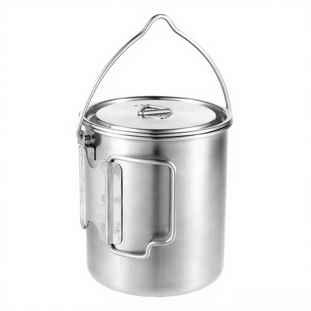 750ml Stainless Steel Pot Port - Camping Cooking Pot With Lid 评论和价格