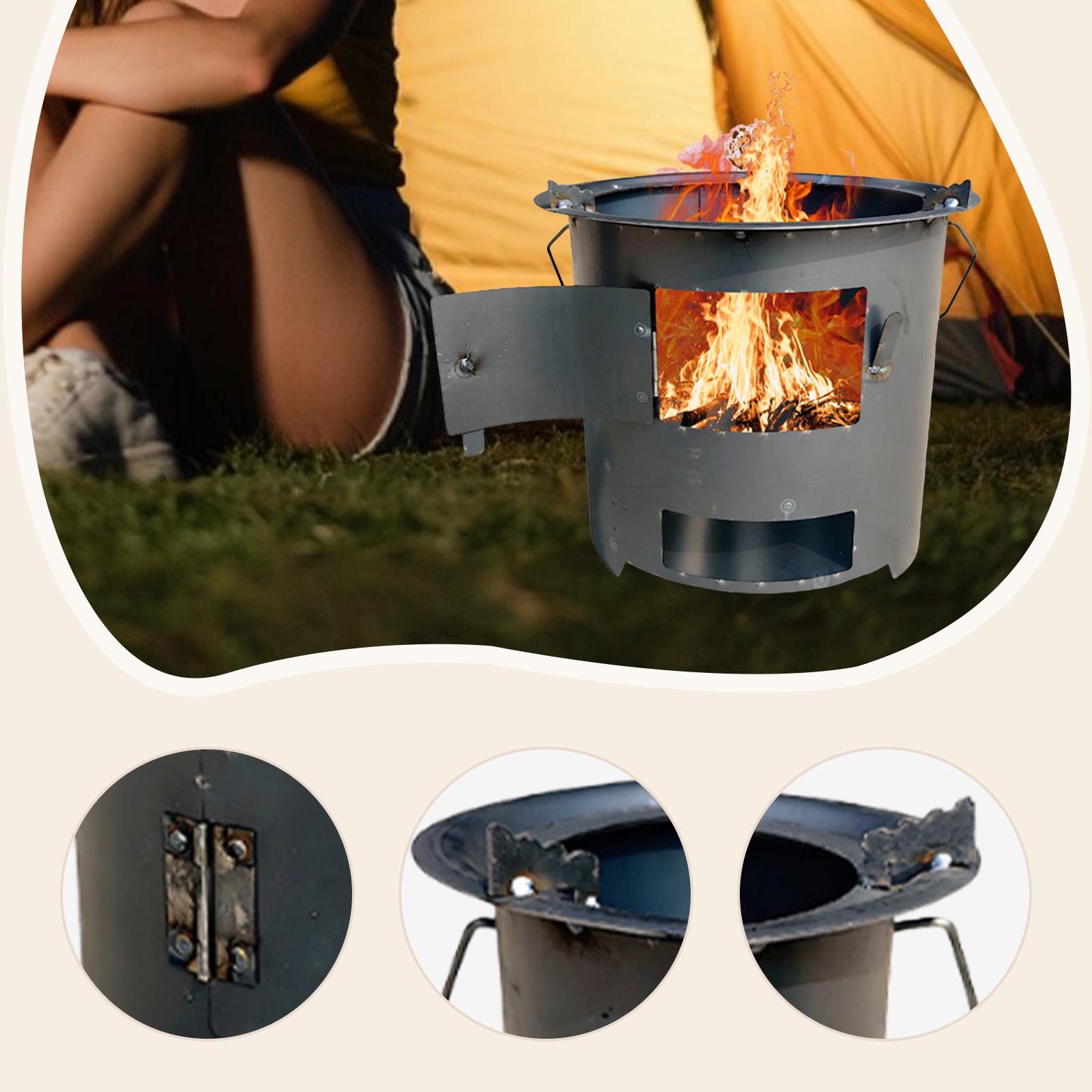 Wood Burning Furnace Cook over - Camping Cooking Over Fire 评论和价格