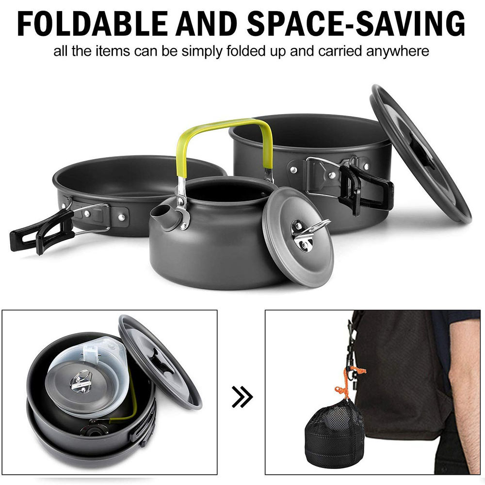 Outdoor Camping Cookware Set M - Camping Outdoor Cooking Equipment 评论和价格