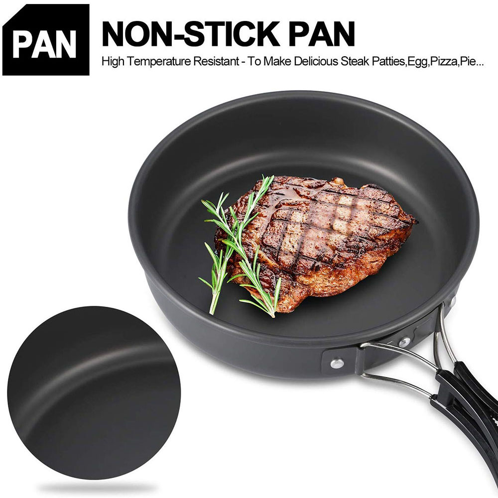 Outdoor Camping Cookware Set M - Camping Outdoor Cooking Equipment 评论和价格
