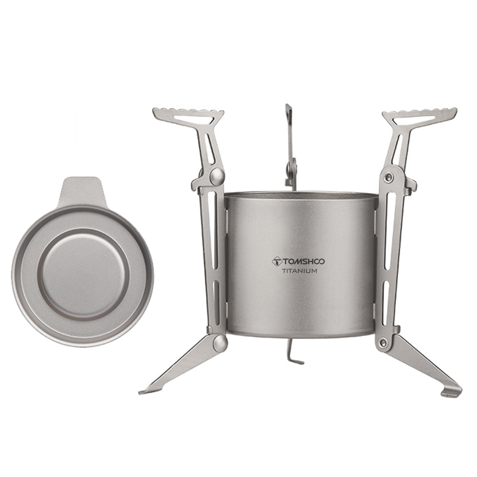 TOMSHOO Ti Alcohol Stove and L - Camping Cooking Pot With Lid 评论和价格
