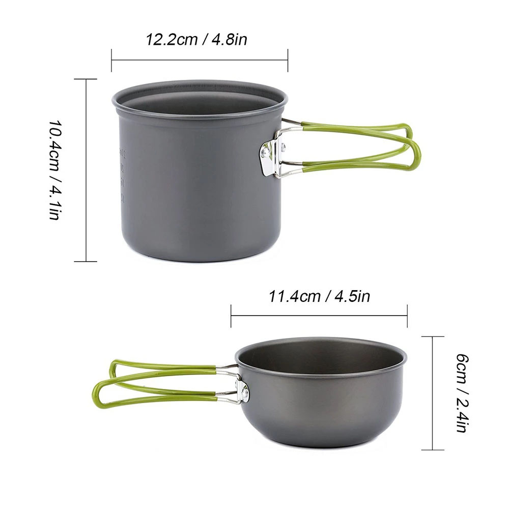 Camping Cookware Kit with Stov - Camping Outdoor Cooking Equipment 评论和价格
