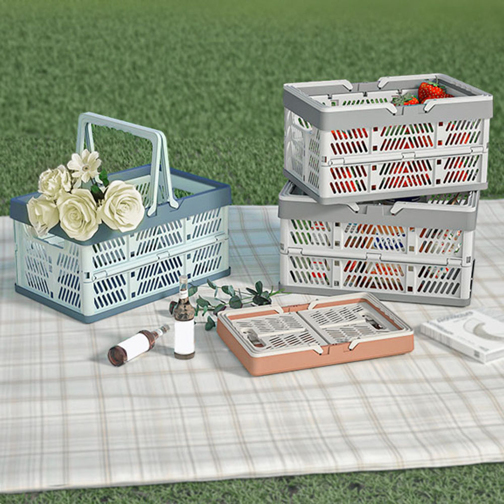 Portable Foldable Plastic Stor - Camping Cooking Basket 评论和价格